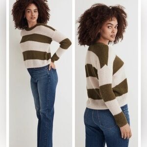 Madewell Alpaca Blend Ribbed Crewneck Sweater XXS